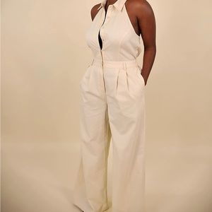 Amazon The Drop Highlowluxxe Ivory Halter Jumpsuit